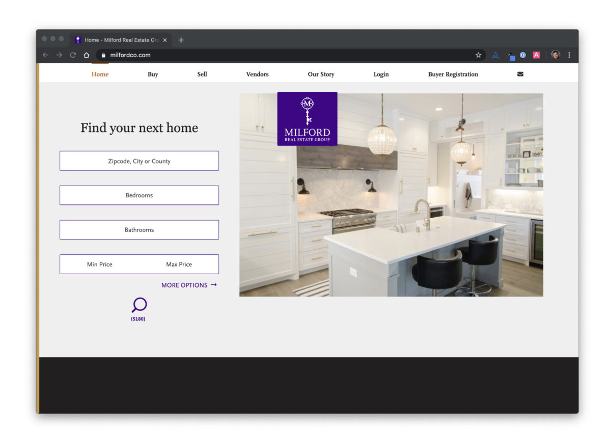 Milford Real Estate Group Bullis Builds, LLC WordPress sites